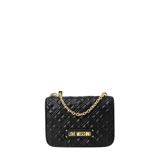 Чорна поліетиленова сумочка Love Moschino