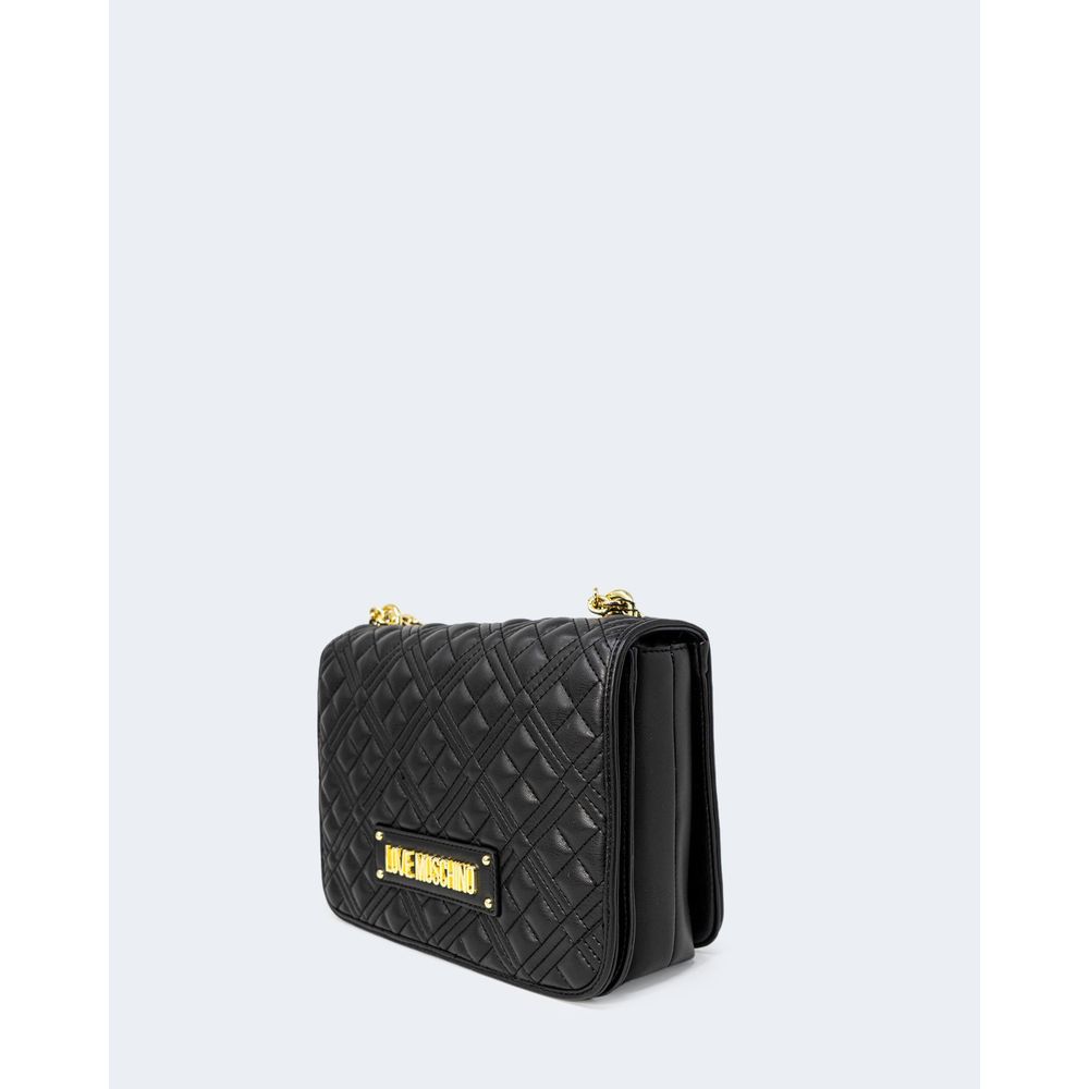 Чорна поліетиленова сумочка Love Moschino