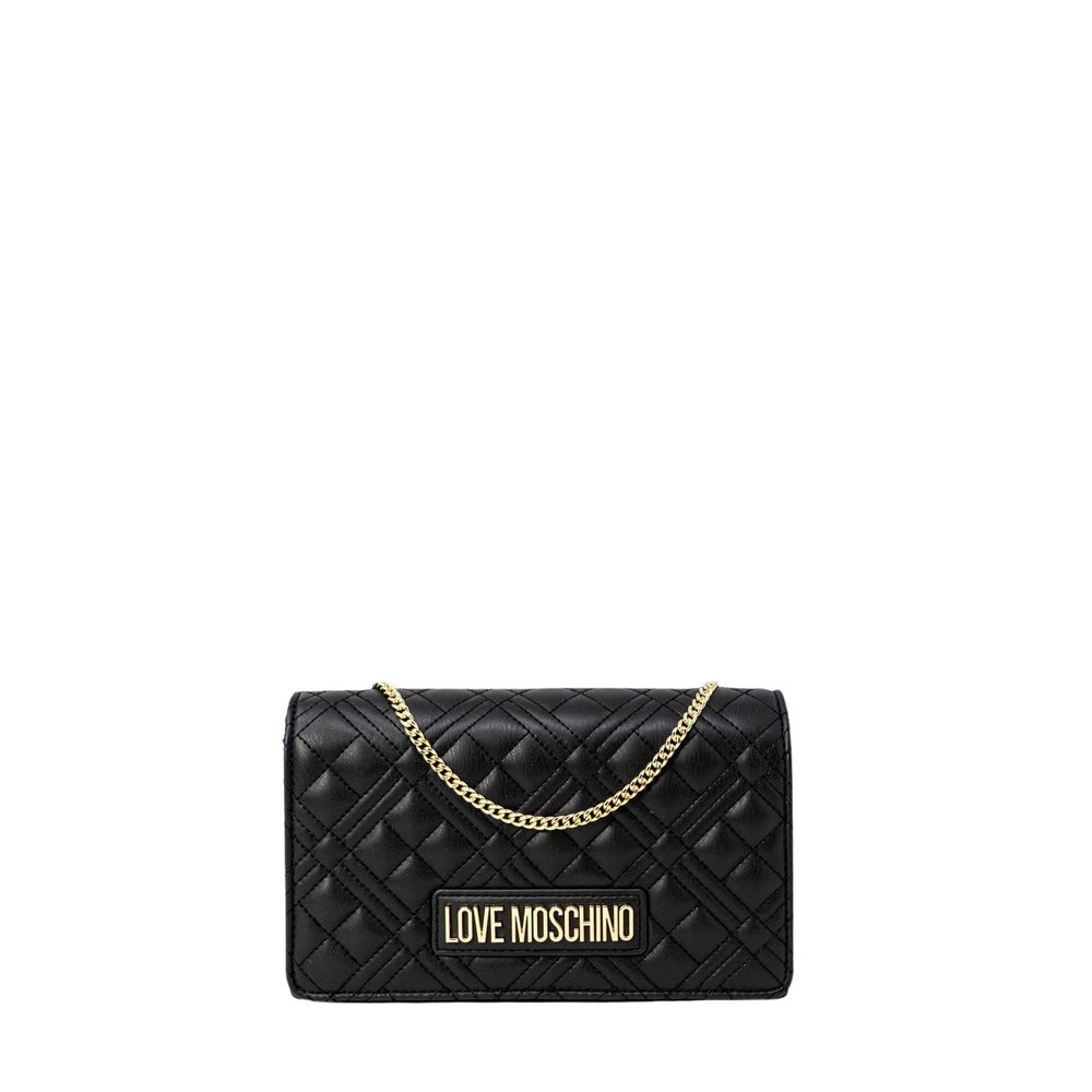 Чорна поліетиленова сумочка Love Moschino