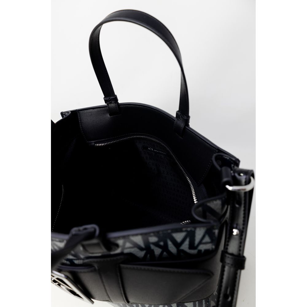 Чорна бавовняна сумочка Armani Exchange