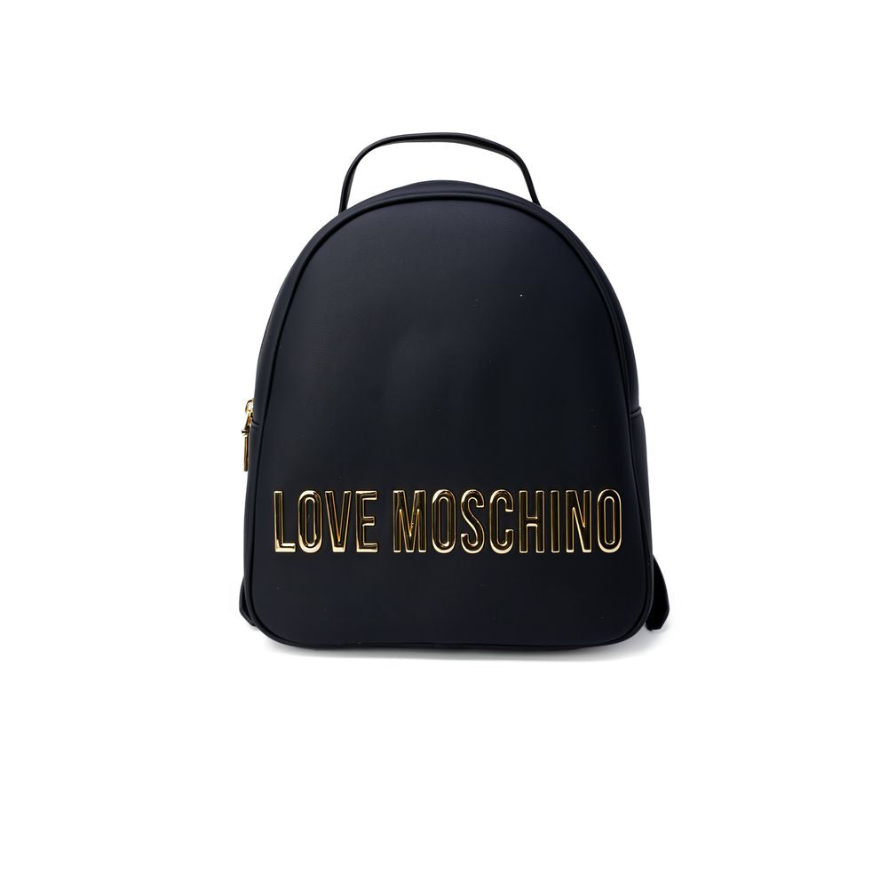 Чорний поліетиленовий рюкзак Love Moschino
