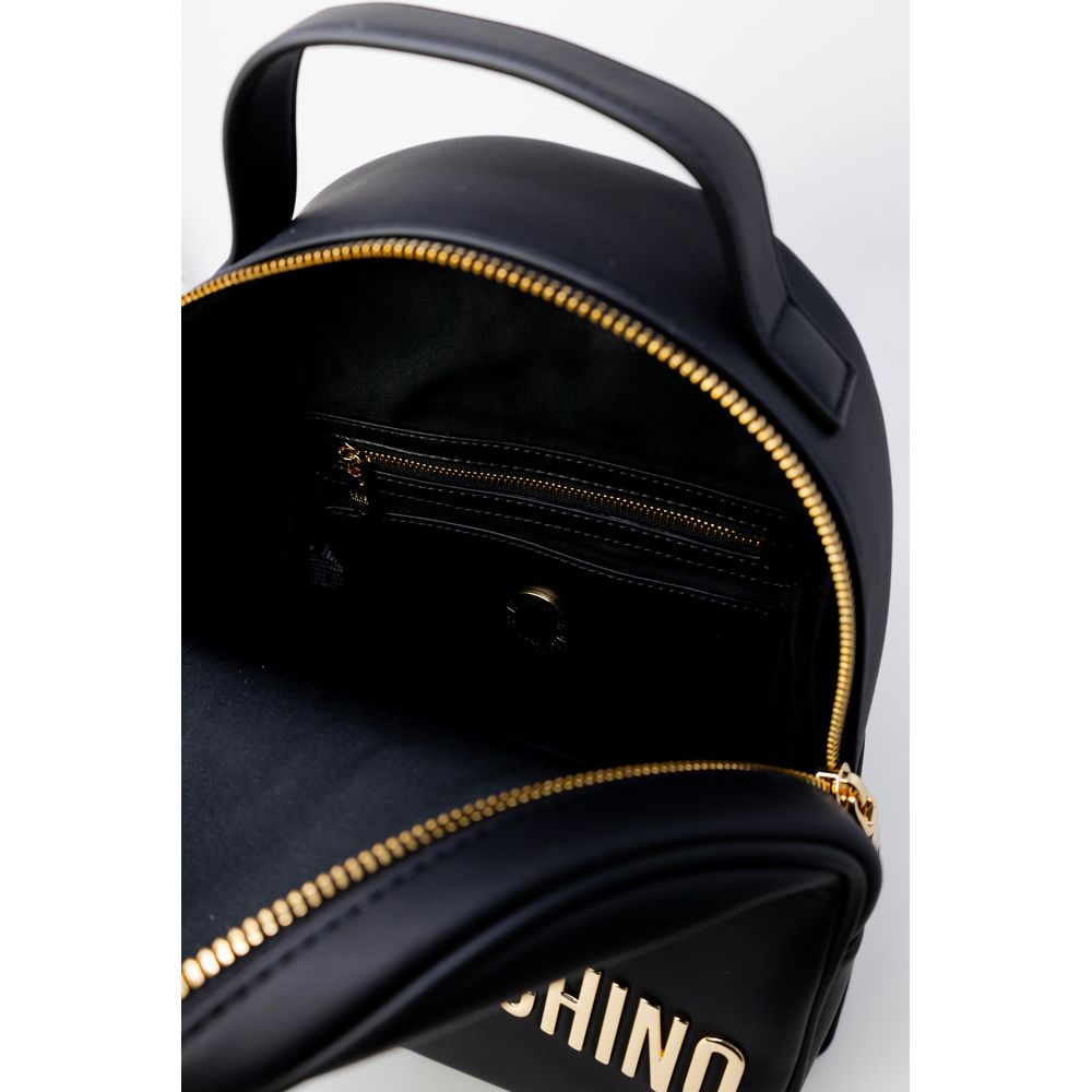 Чорний поліетиленовий рюкзак Love Moschino