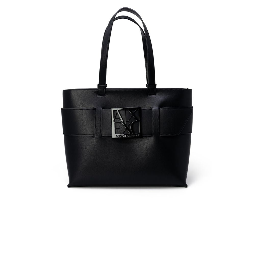 Чорна поліетиленова сумочка Armani Exchange