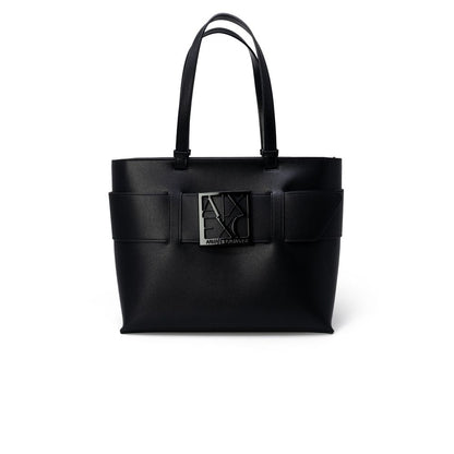 Чорна поліетиленова сумочка Armani Exchange