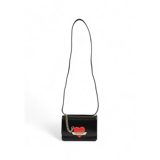 Чорна поліетиленова сумочка Love Moschino