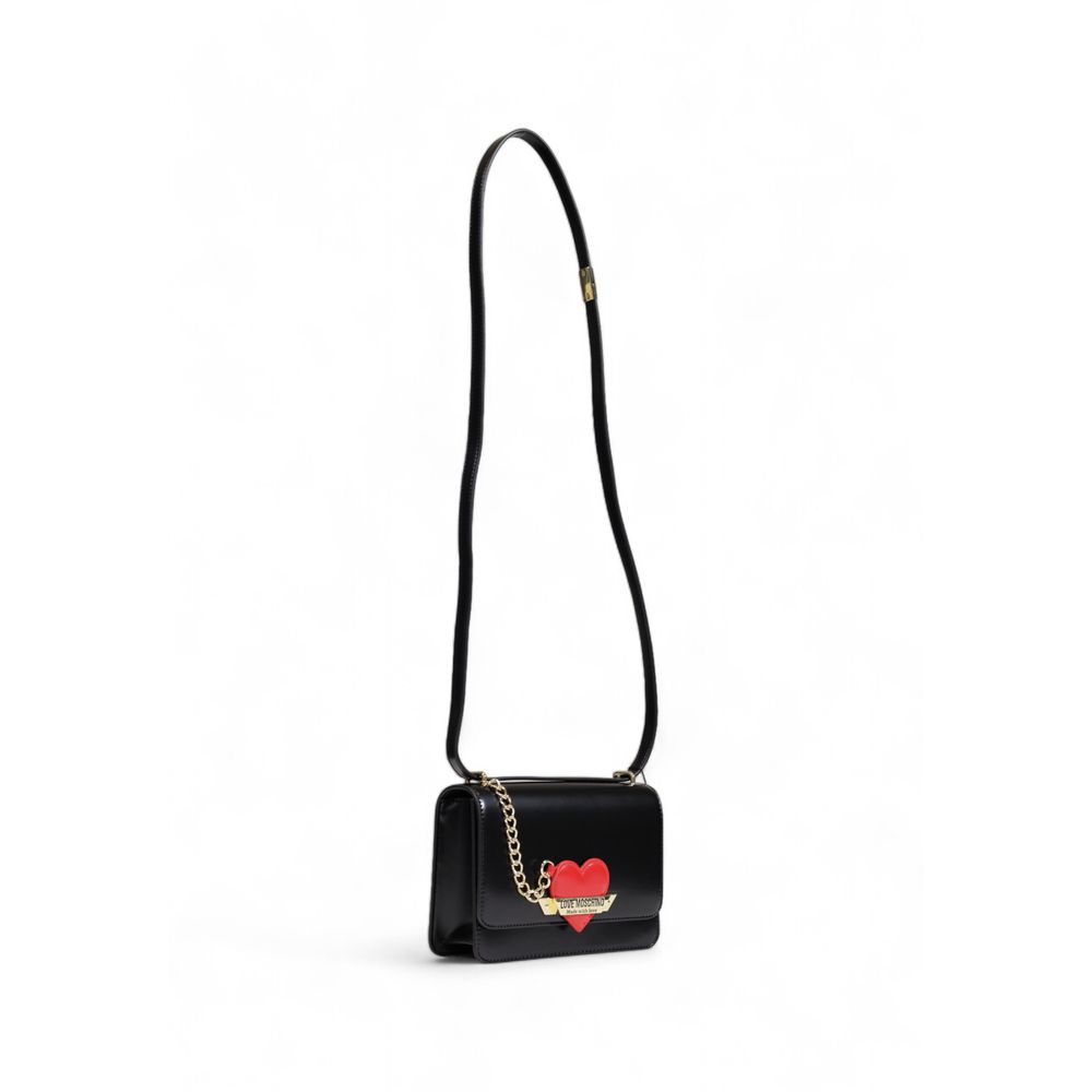 Чорна поліетиленова сумочка Love Moschino