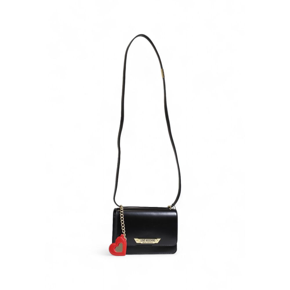 Чорна поліетиленова сумочка Love Moschino