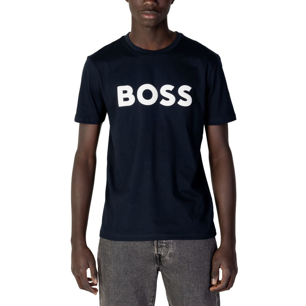 Синя бавовняна футболка Hugo Boss