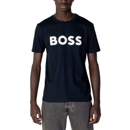 Синя бавовняна футболка Hugo Boss