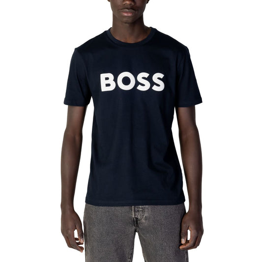 Синя бавовняна футболка Hugo Boss