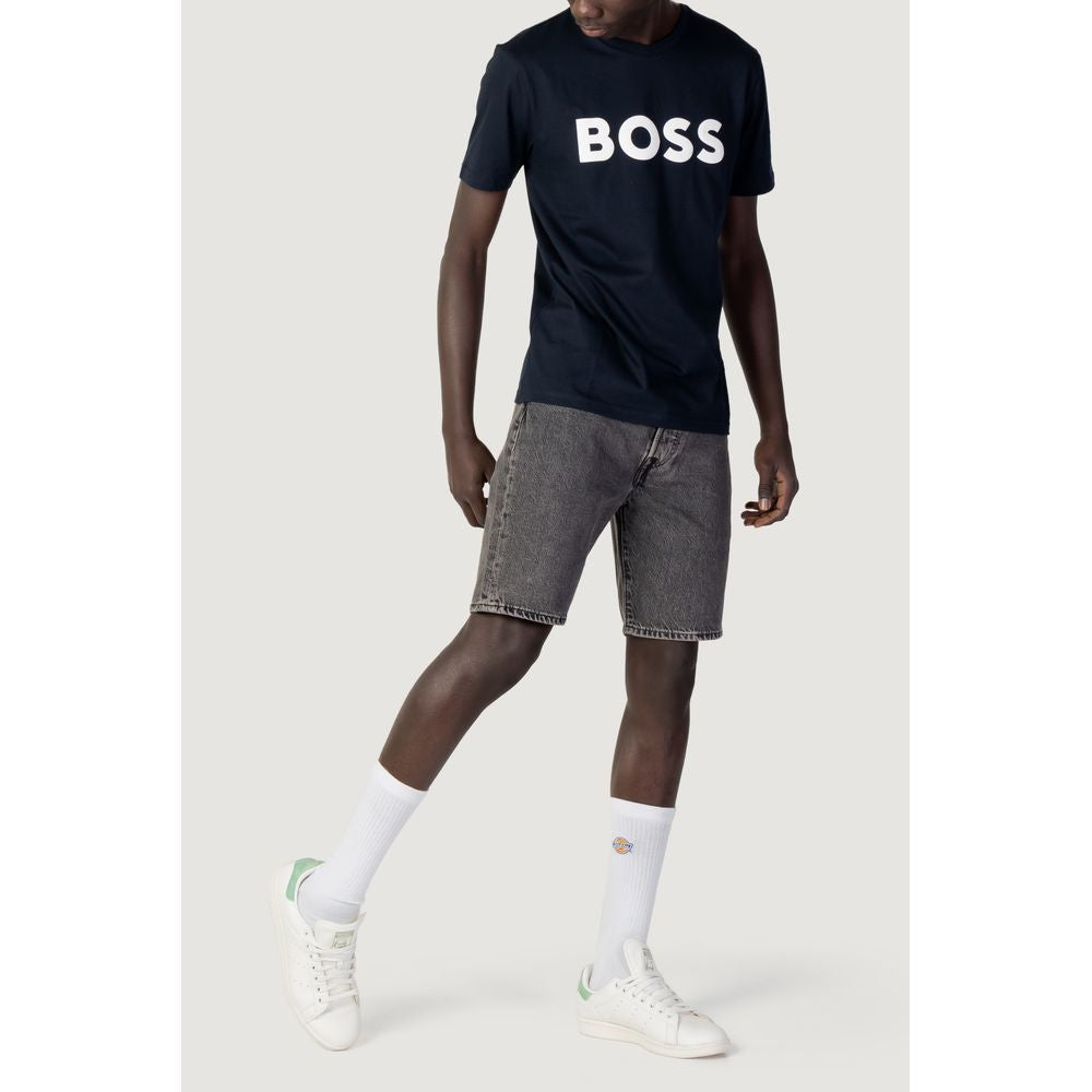 Синя бавовняна футболка Hugo Boss