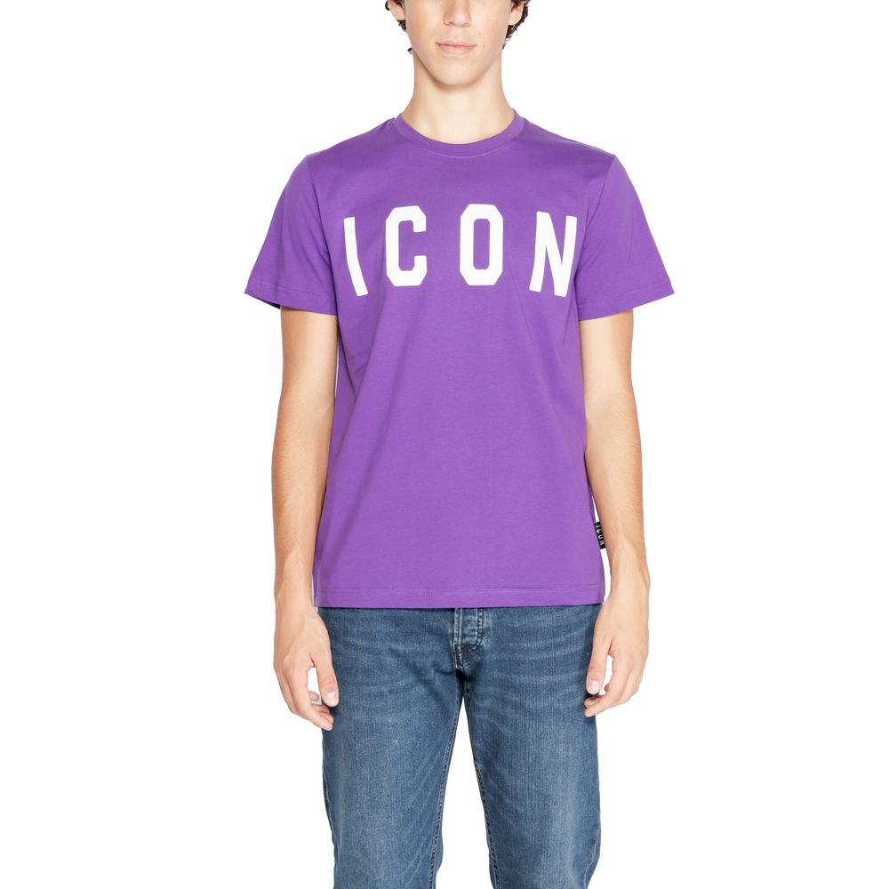 Фіолетова бавовняна футболка Icon