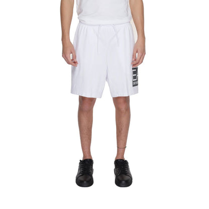 Білі бавовняні шорти EA7 Emporio Armani
