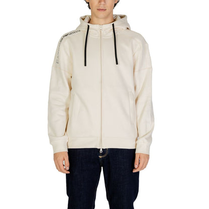 Бежевий бавовняний светр EA7 Emporio Armani