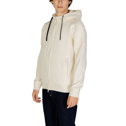 Бежевий бавовняний светр EA7 Emporio Armani