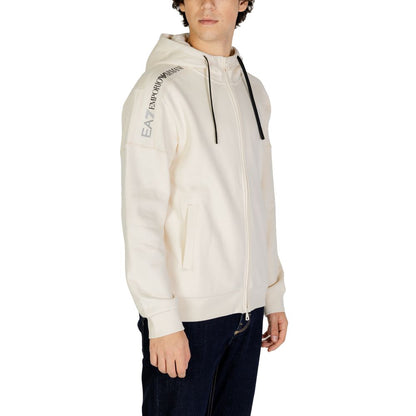 Бежевий бавовняний светр EA7 Emporio Armani