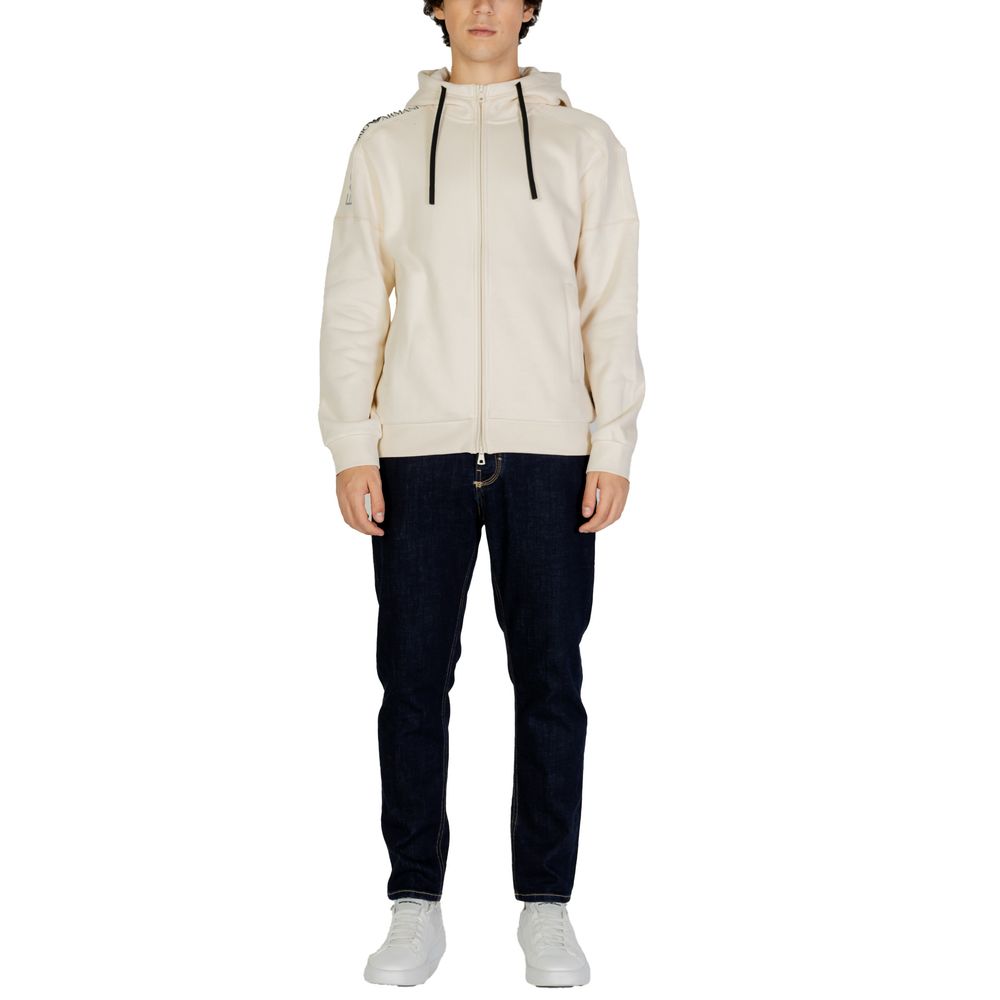 Бежевий бавовняний светр EA7 Emporio Armani