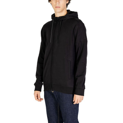 Чорний бавовняний светр EA7 Emporio Armani
