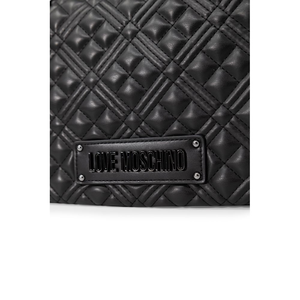 Чорна поліетиленова сумочка Love Moschino