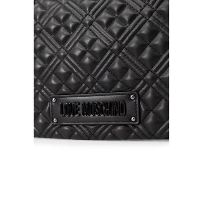 Чорна поліетиленова сумочка Love Moschino