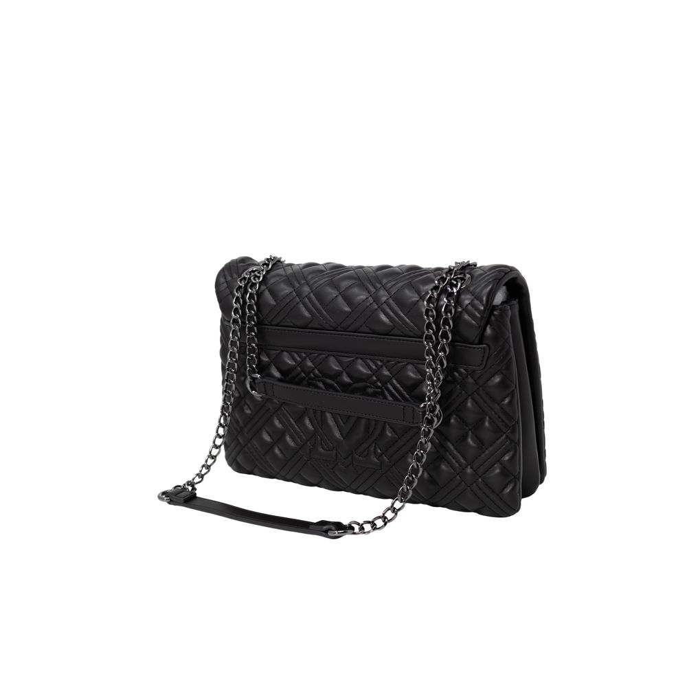 Чорна поліетиленова сумочка Love Moschino