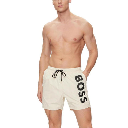 Бежеві купальники Hugo Boss з поліестеру