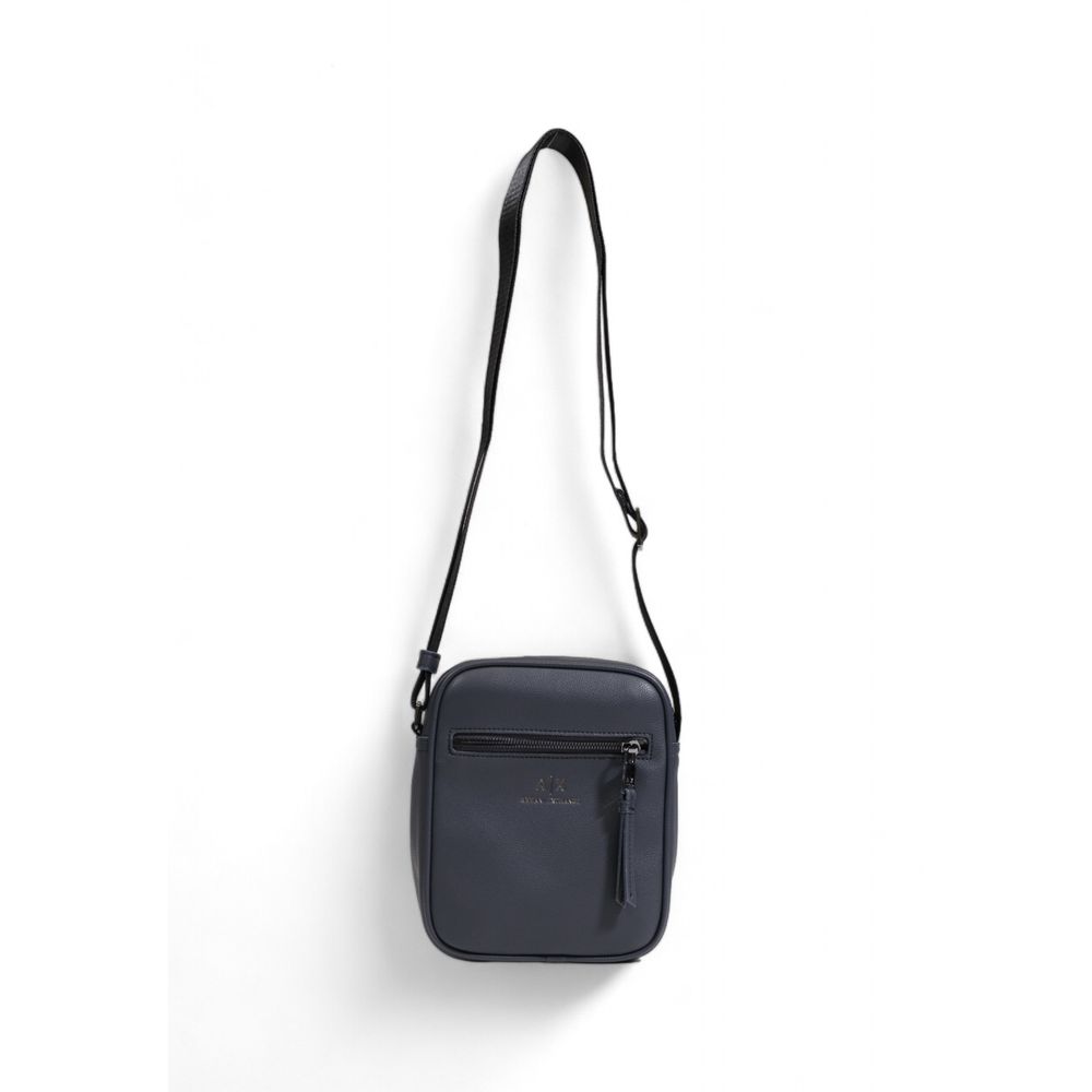 Синя поліетиленова сумка Armani Exchange