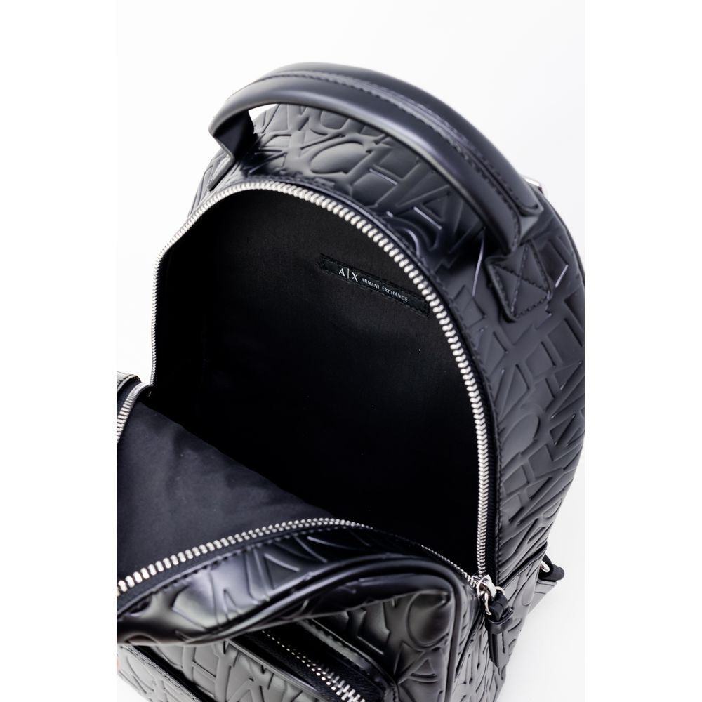 Чорний поліестеровий рюкзак Armani Exchange