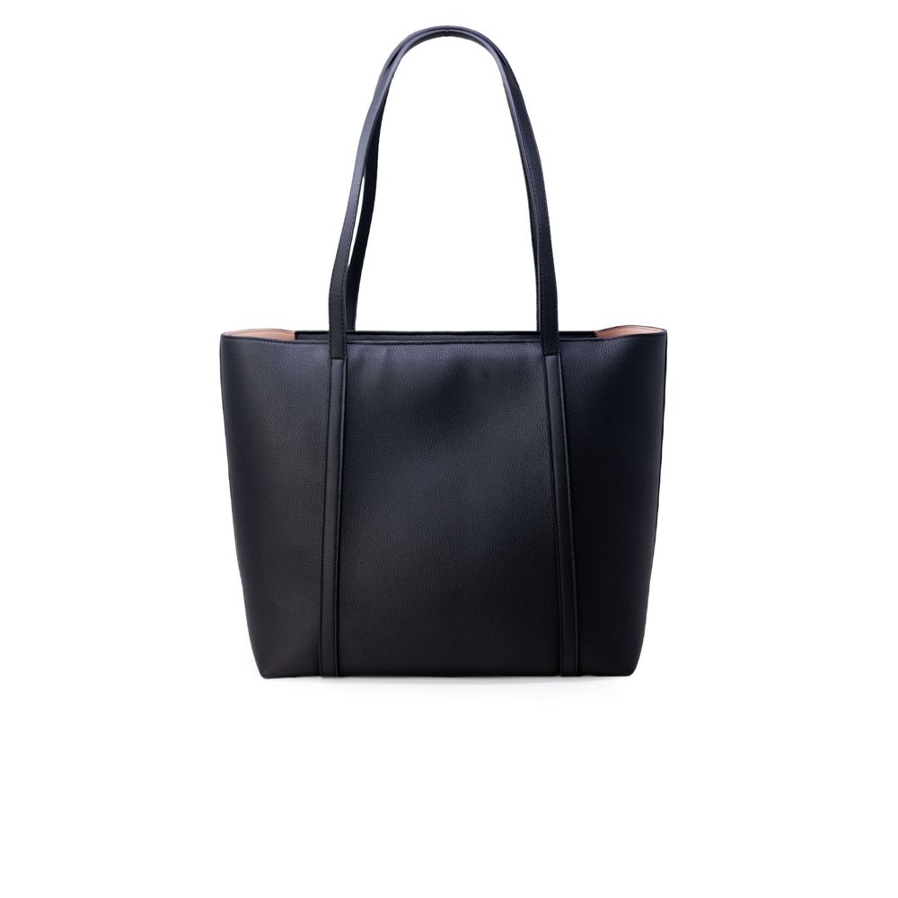 Чорна синтетична шкіряна сумка Armani Exchange