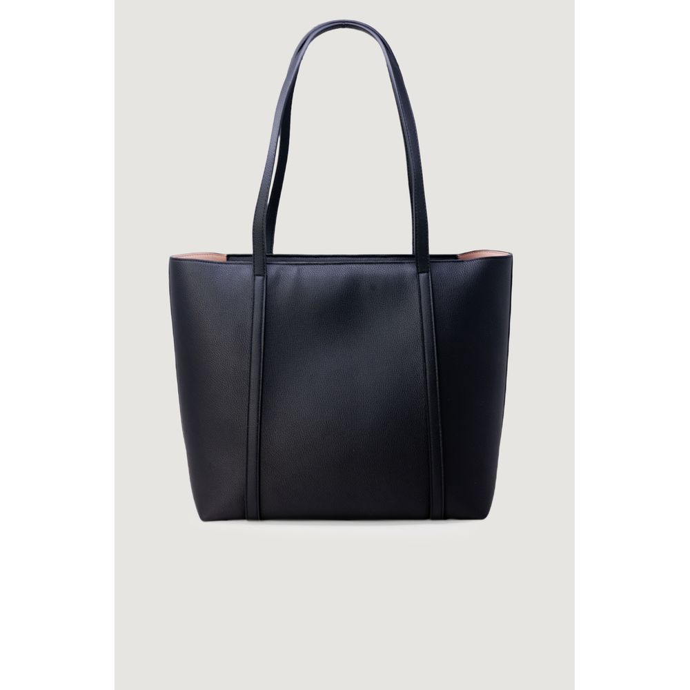 Чорна синтетична шкіряна сумка Armani Exchange