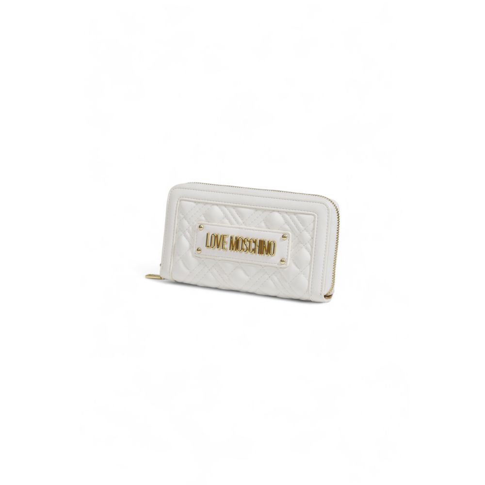 Білий поліетиленовий гаманець Love Moschino