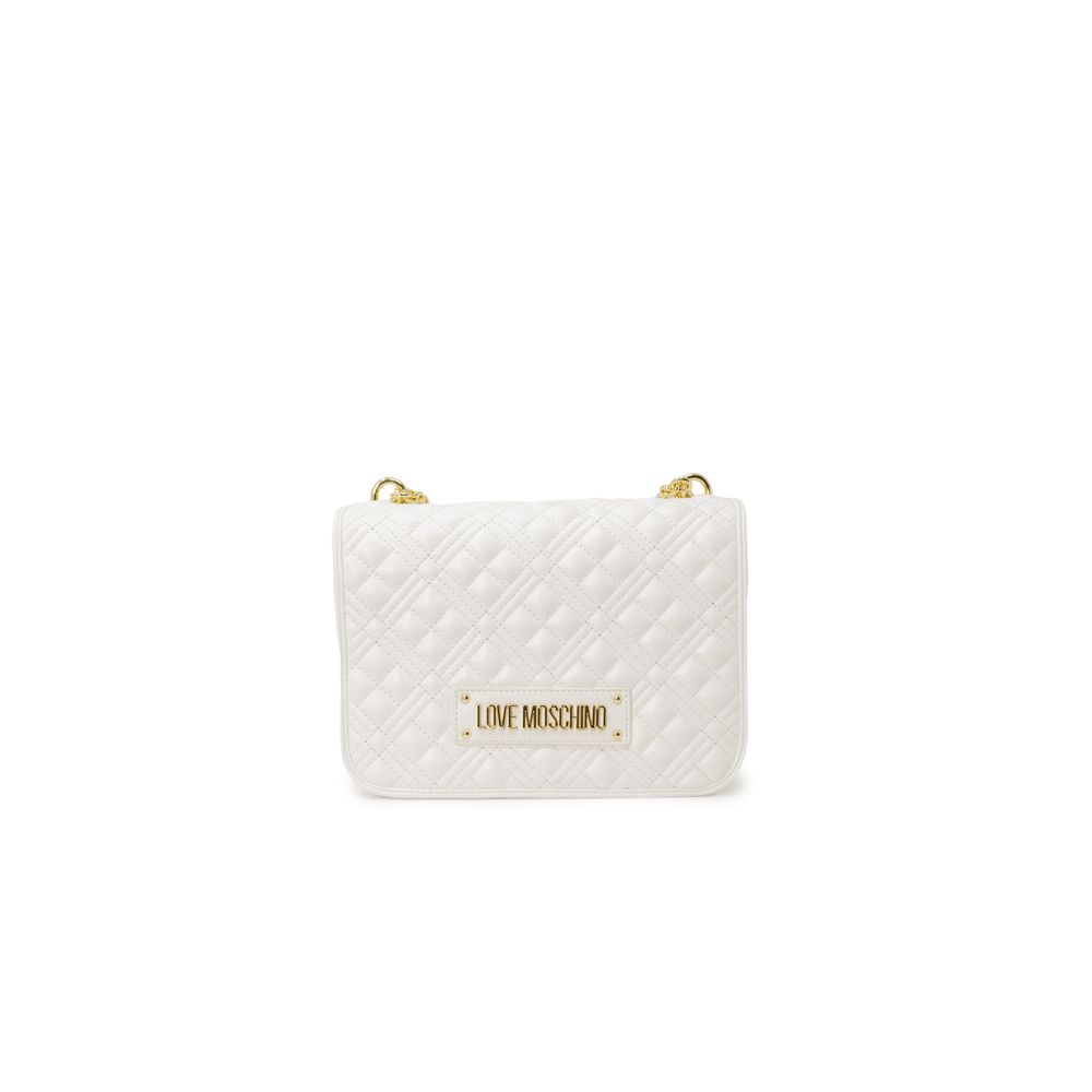 Біла поліетиленова сумочка Love Moschino
