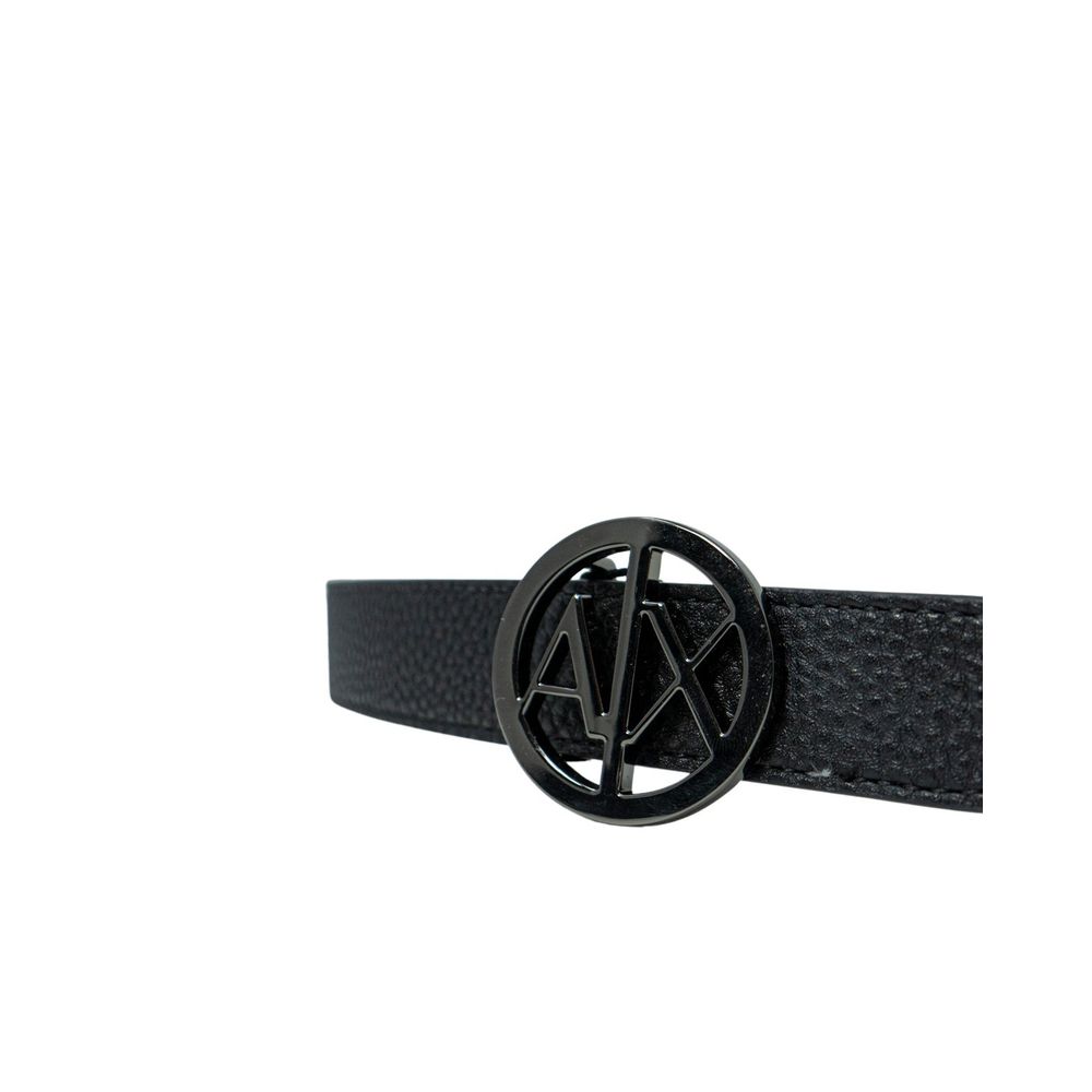 Чорний поліестеровий ремінь Armani Exchange