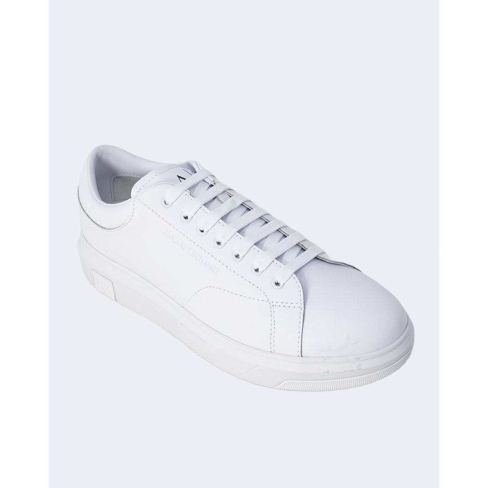 Білі шкіряні кросівки Armani Exchange