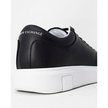 Чорні шкіряні кросівки Armani Exchange