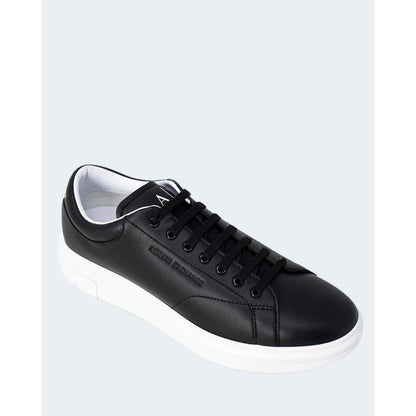Чорні шкіряні кросівки Armani Exchange