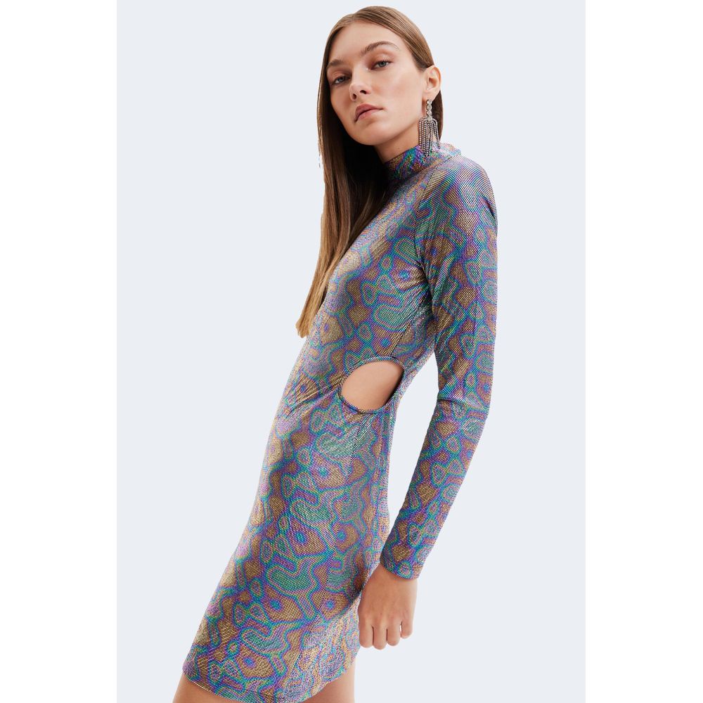 Зелена поліестерова сукня Desigual