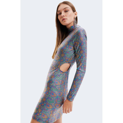 Зелена поліестерова сукня Desigual