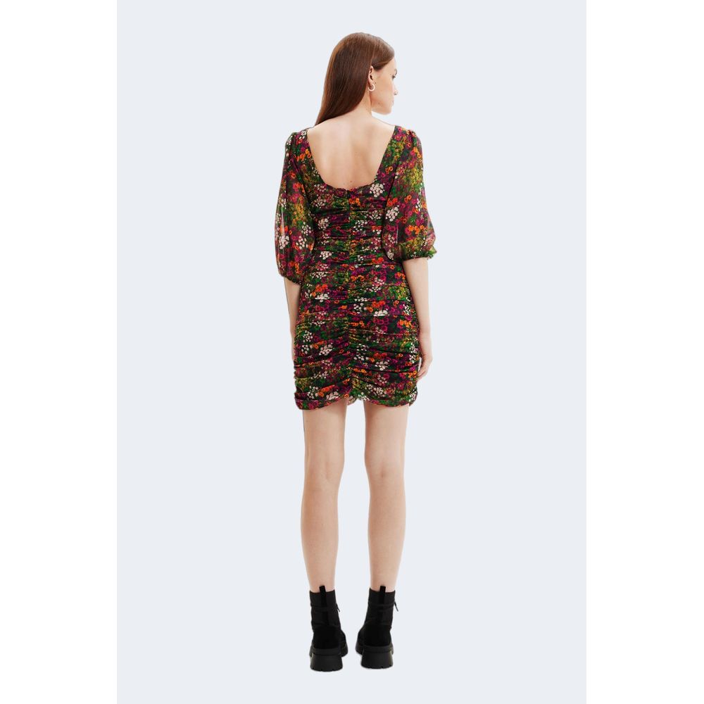Зелена поліестерова сукня Desigual