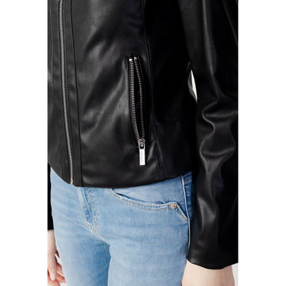 Чорні поліестерові куртки та пальто Armani Exchange