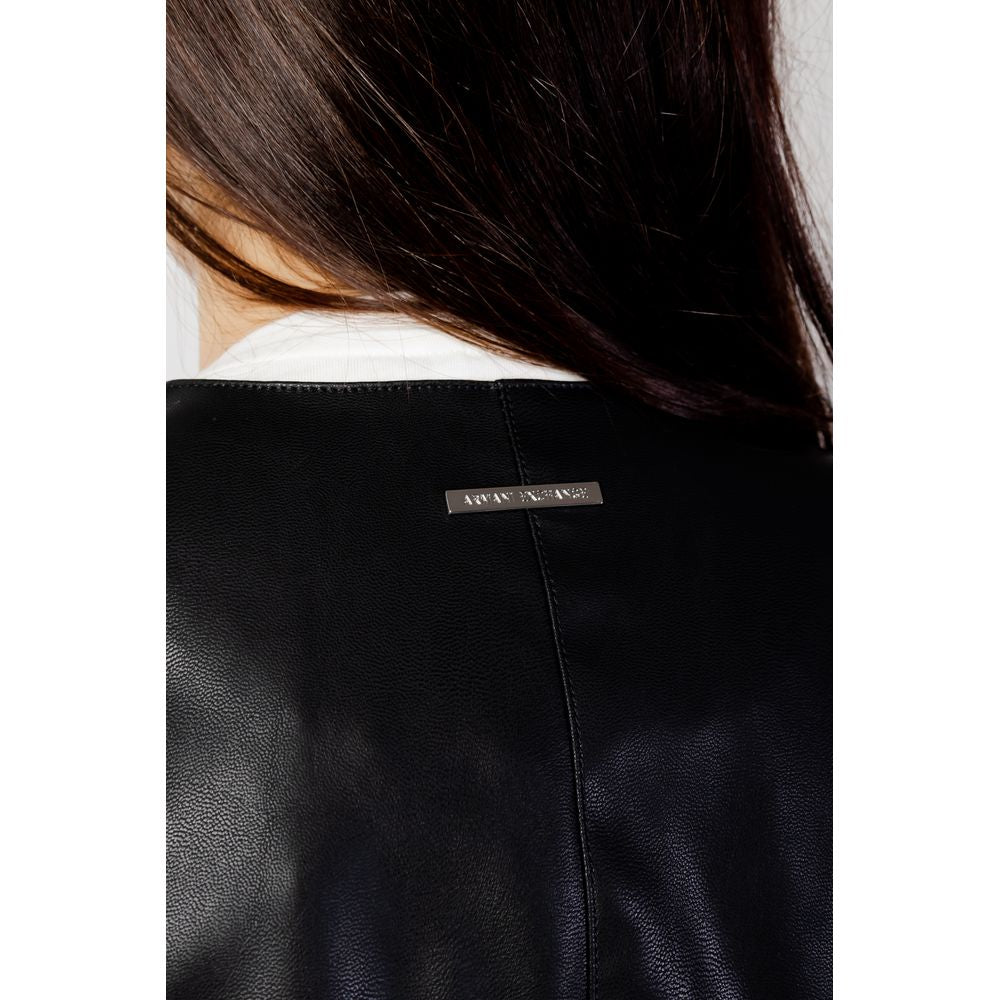 Чорні поліестерові куртки та пальто Armani Exchange