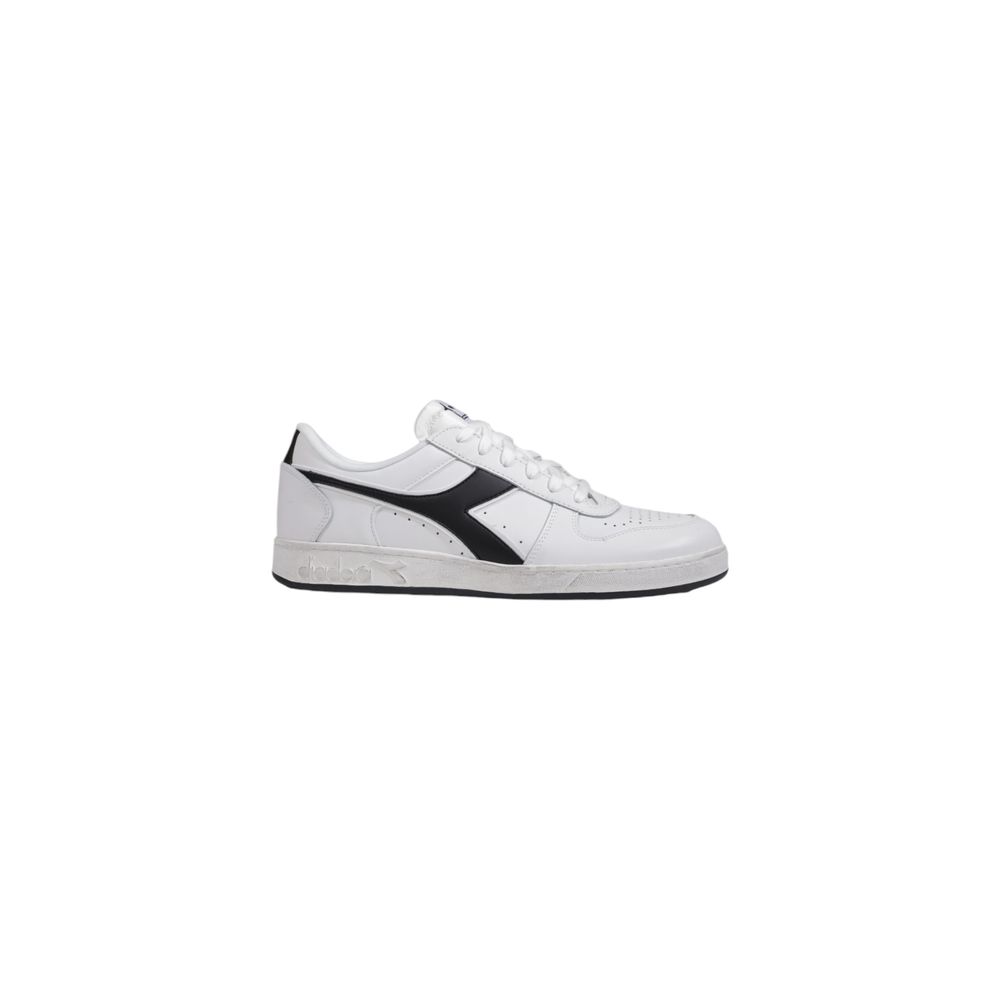Чорно-білі шкіряні кросівки Diadora