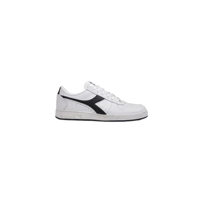 Чорно-білі шкіряні кросівки Diadora