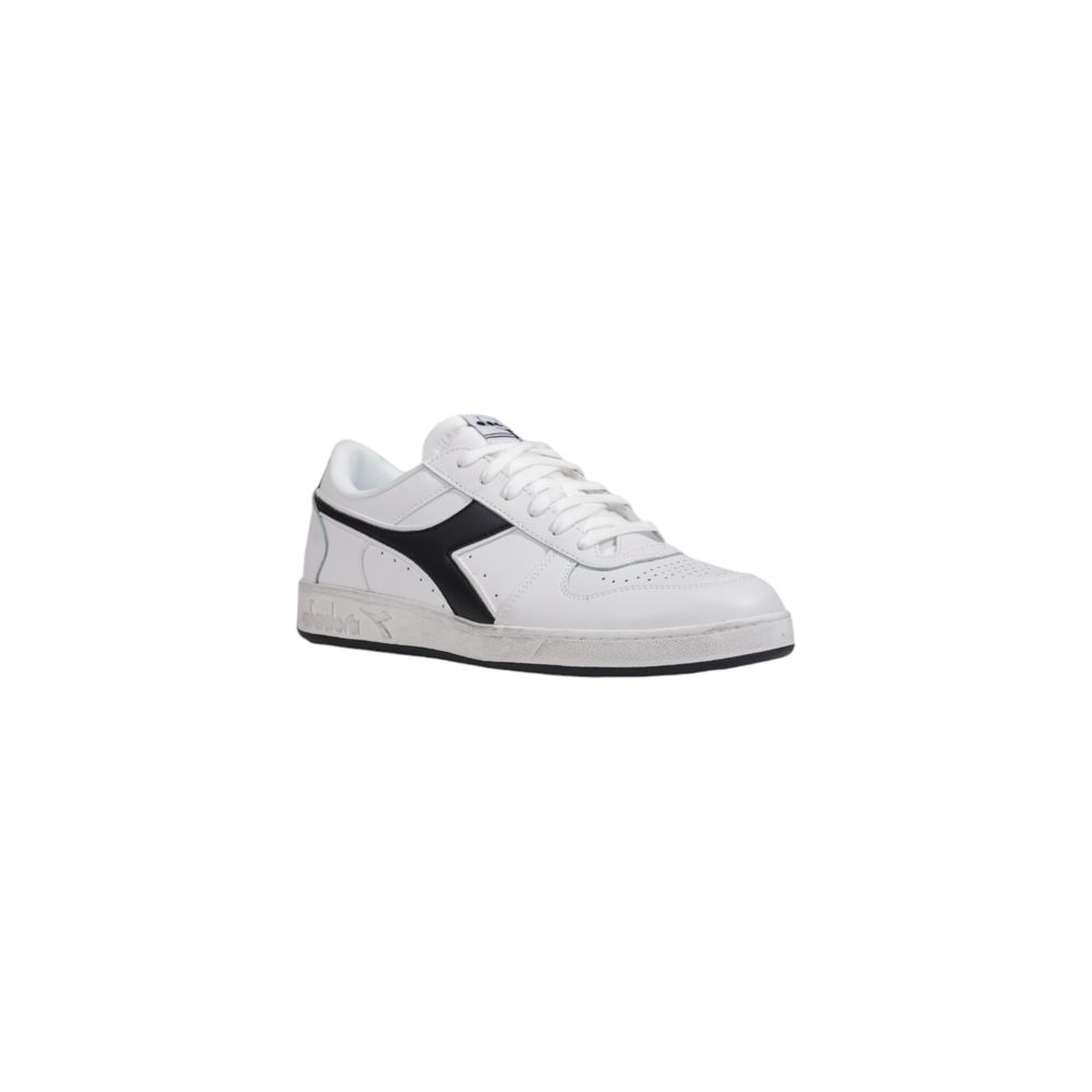 Чорно-білі шкіряні кросівки Diadora