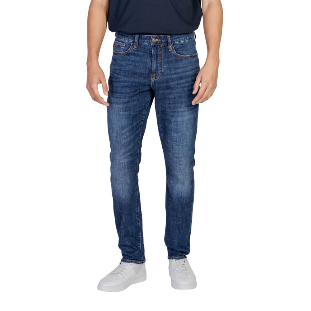 Сині бавовняні джинси та штани Armani Exchange