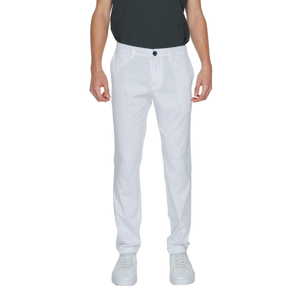 Білі бавовняні джинси та штани Armani Exchange