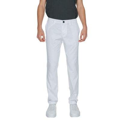 Білі бавовняні джинси та штани Armani Exchange
