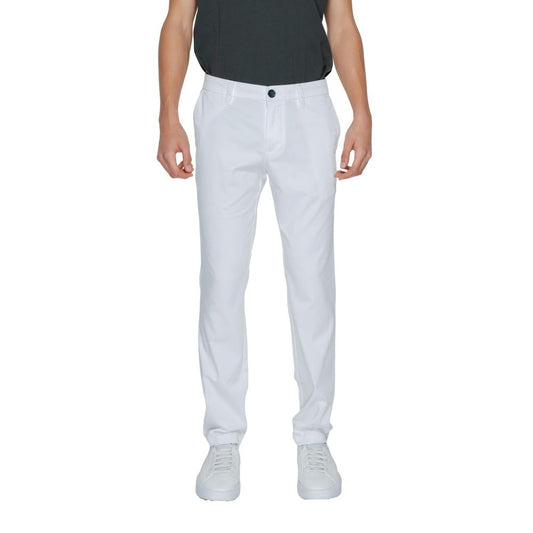 Білі бавовняні джинси та штани Armani Exchange