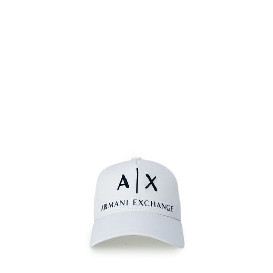 Кремові бавовняні шапки Armani Exchange