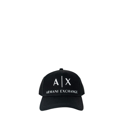 Чорні бавовняні капелюхи та кепки Armani Exchange